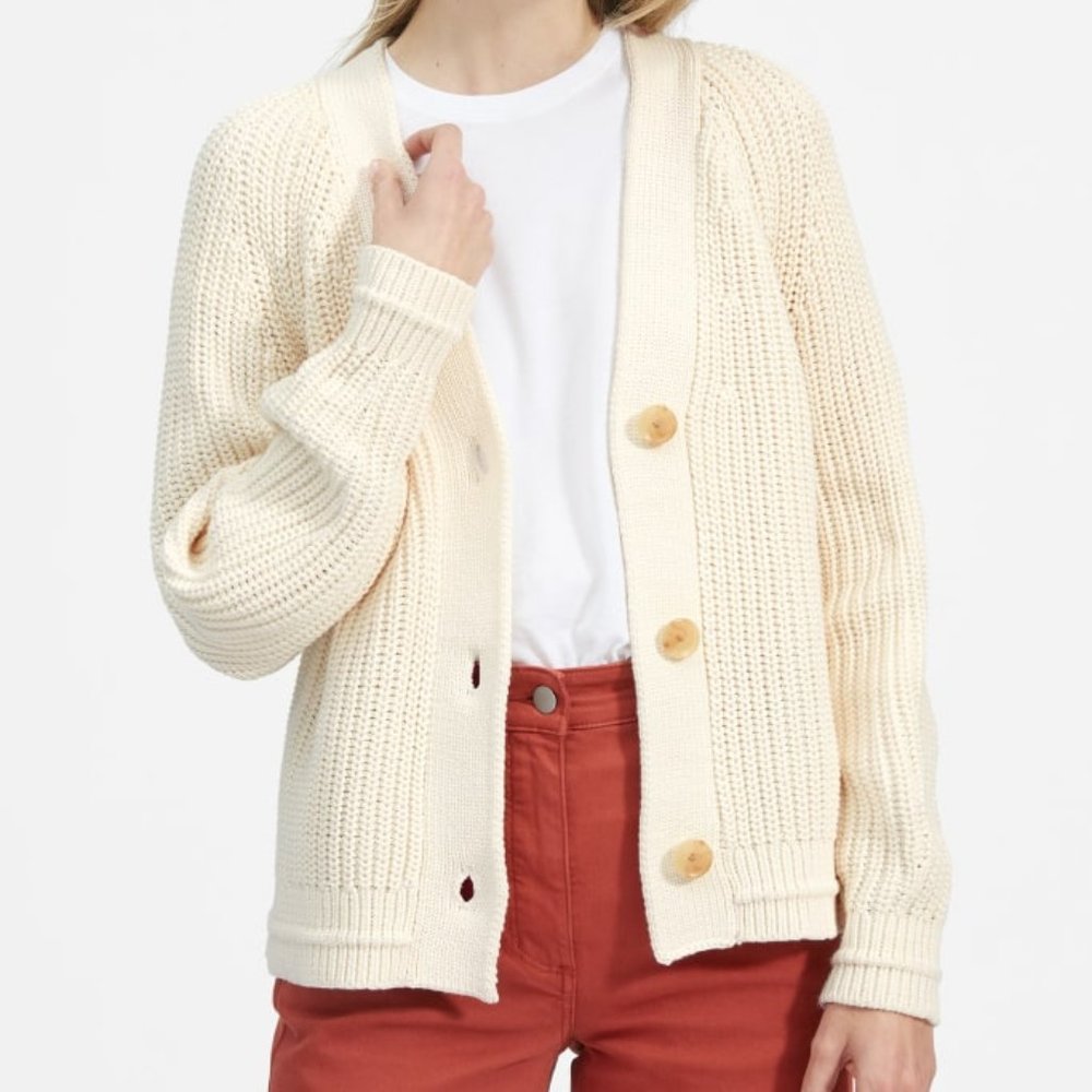 Everlane Texture Cotton Cardigan